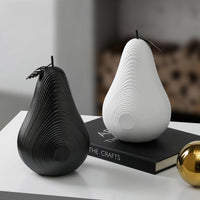 KAUKKO Creative Modern Ornament Fruit Decoration Minimalist Resin Crafts Office Desktop Home Soft Decoration Blue Apple