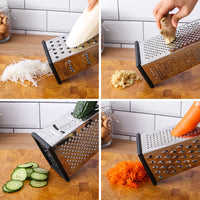 KAUKKO Home creative stainless steel four-sided melon planer kitchen multi-purpose vegetable cutter potato cheese cheese grater