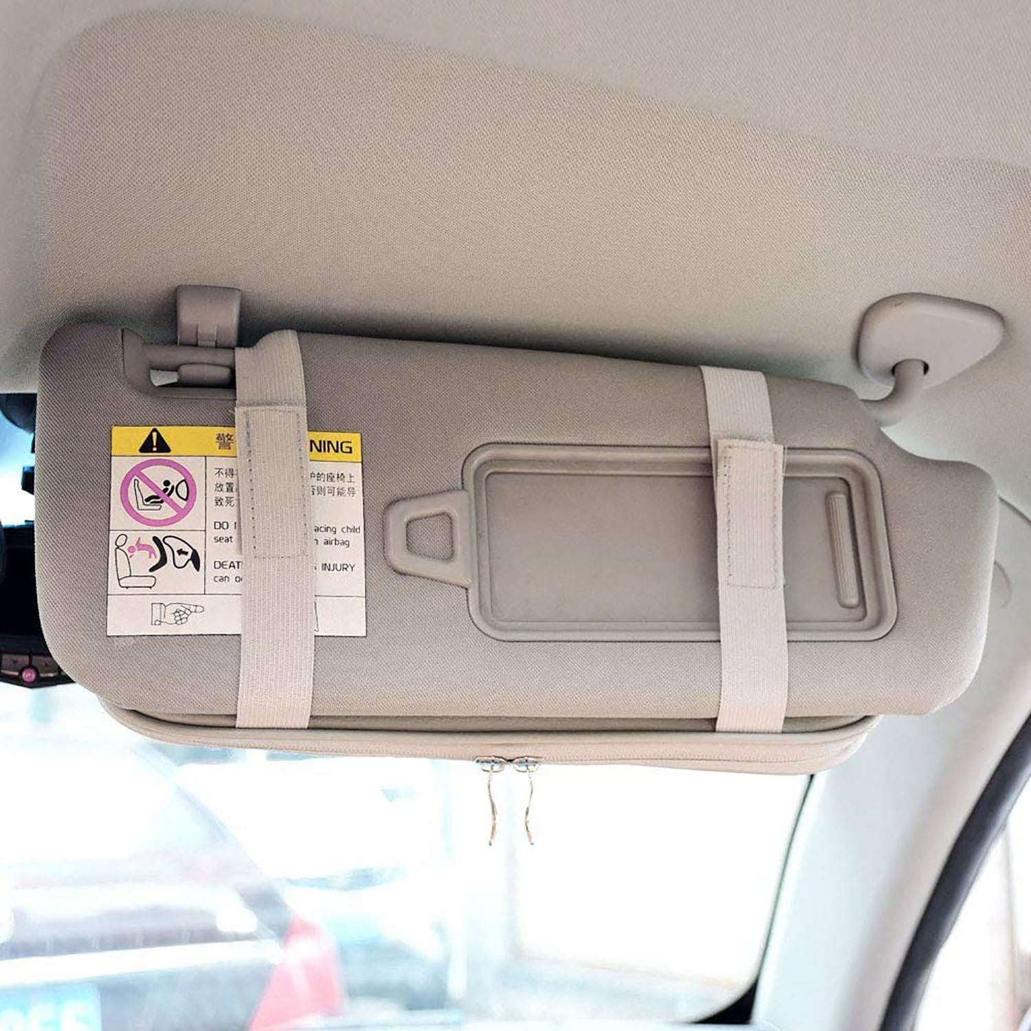Interior Car Sun Visor Organizer Accessories Pocket Organizer Case