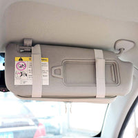 KAUKKO Car Sun Visor Organizer Auto Car Visor Pocket and Interior Accessories Car Truck Visor Storage Pouch Holder with Multi-Pocket Net Zippers (Grey)