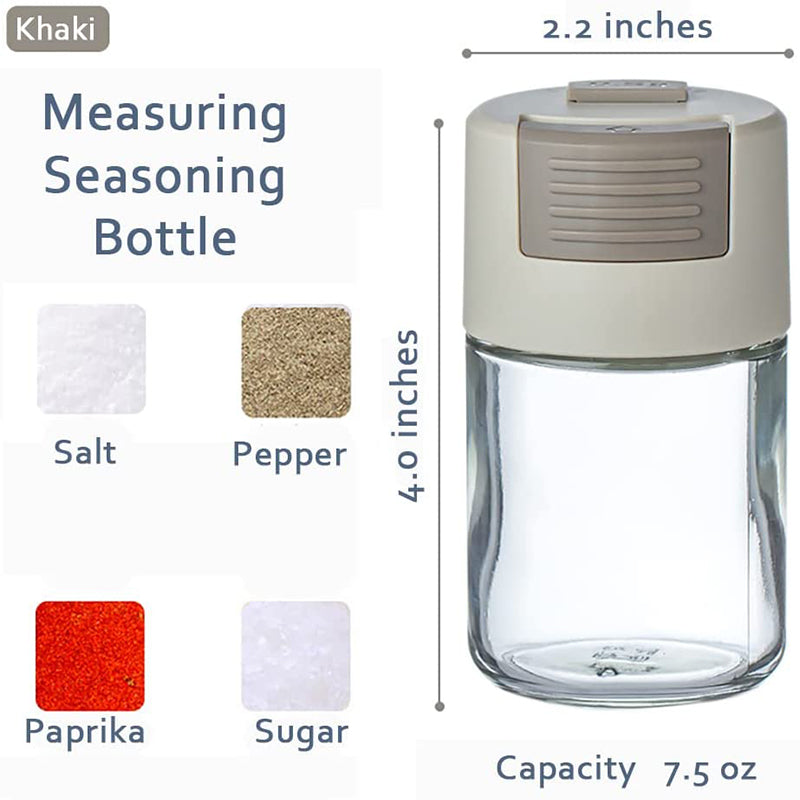 Quantitative Seasonor Dispenser, Each Press 0.5g Salt Healthy Intake, Salt and Pepper Shaker