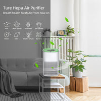 KAUKKO HEPA Air Purifiers for Home, Eliminate Pollen Pet Hair Dander Smoke Dust Odors Airborne Contaminants for bedroom（Only filter）