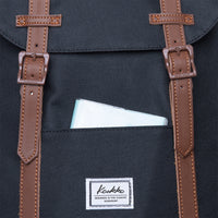 KAUKKO Travel Casual Backpack Laptop Daypack, EP6-7 ( Black / 14L )