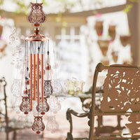 KAUKKO Owl Wind Chimes, Copper Wind Chimes, Garden Decor, Gifts for Women, Gifts for mom, Wind Chimes Outdoor, Memorial Wind Chimes, Wind Bell