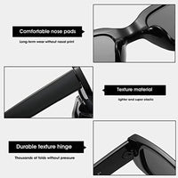 KAUKKO Rectangle Sunglasses for Women Retro Driving Glasses 90’s Vintage Fashion Narrow Square Frame UV400 Protection Black Frame Grey Lens+Grey Frame Grey Lens