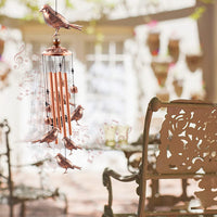 KAUKKO Bird Wind Chimes, Copper Wind Chimes, Garden Decor, Gifts for Women, Gifts for mom, Wind Chimes Outdoor, Memorial Wind Chimes, Wind Bell