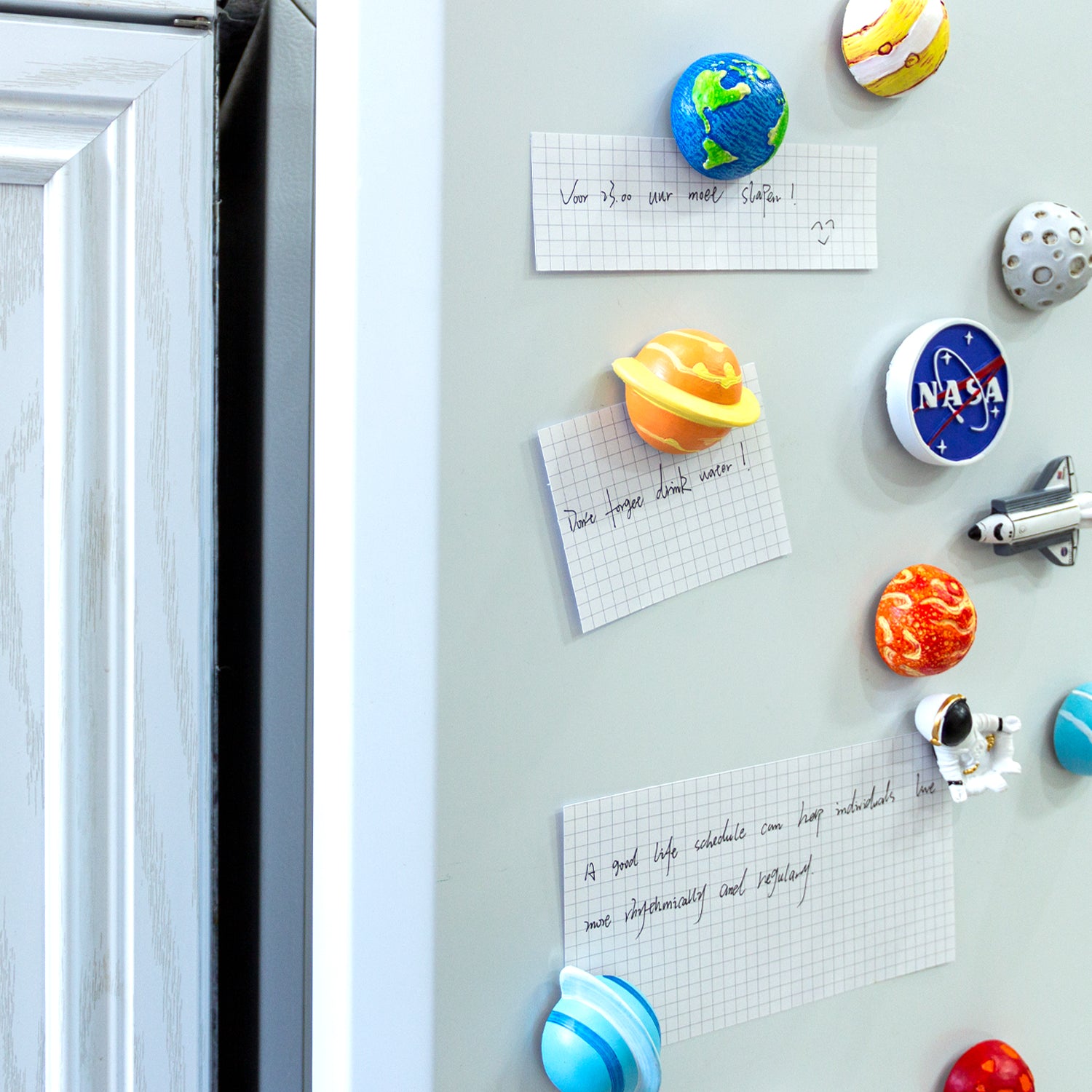 Refrigerator Magnets Space Astronaut Planets theme, 12pcs-set
