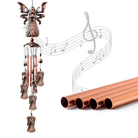 KAUKKO Angel Wind Chimes, Copper Wind Chimes, Garden Decor, Gifts for Women, Gifts for mom, Wind Chimes Outdoor, Memorial Wind Chimes, Wind Bell