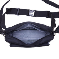 KAUKKO Water Repellent Lightweight Waist Bag With Adjustable Belt ( Black )