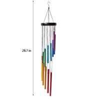 KAUKKO European-style 29-inch colorful colorful 14-tube rotating metal beech wind chimes creative home decoration