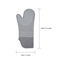 Extra Long Oven Mitts and Pot Holders Sets: Heat Resistant Silicone Oven Mittens with Mini Oven Gloves and Hot Pads Potholders Pack of 6