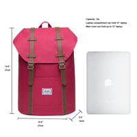 KAUKKO Travel Casual Backpack Laptop Daypack, EP6-7 ( Red / 14L )
