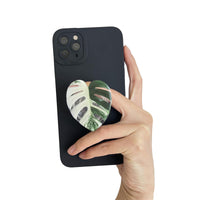 KAUKKO 2 Pcs/set Tropical Rare Leaf Plant Multi Functional Collapsible Expandable Mobile Phone Grip & Kickstand,Style 8