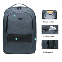 KAUKKO Ultra Slim Laptop Backpack,  KB01 ( Dark Grey / 19L )