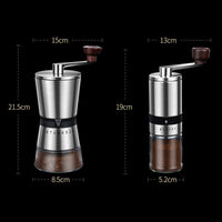 Manual Coffee Bean Grinder with Adjustable Settings - Patented Conical Burr Grinder for Coffee Beans, Stainless Steel Burr Coffee Grinder for Aeropress, Drip Coffee, Espresso, French Press