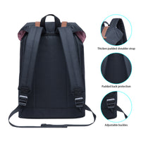 KAUKKO Travel Casual Backpack Laptop Daypack, EP6-7 ( Black / 14L )