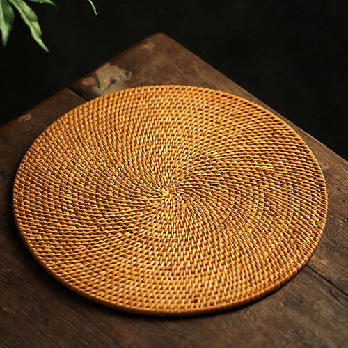 Round Placemats Round Braided Rattan Placemats