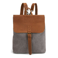 KAUKKO Women's Bag in Vintage Casual Canvas and Leather Canvas