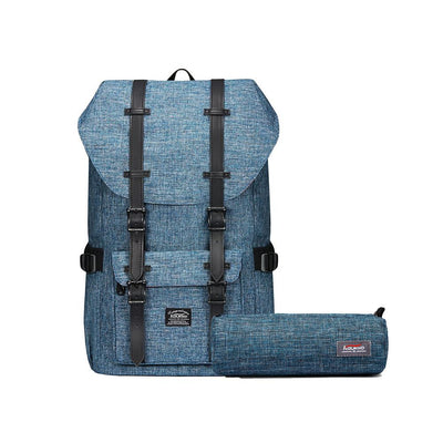 KAUKKO Backpack for city trips, EP5-2 ( Blue+Pencil case / 19L )