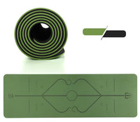KAUKKO Yoga Mat, Eco Friendly Workout Mat, Non Slip Fitness Exercise Mat,Workout Mat With Body Alignment System, Pilates and Floor Exercises