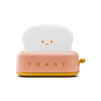KAUKKO Toast Bread Night Light ,Soft LED Toast Lamp with Rechargeable and Timer,Portable Bedroom Bedside Bed,Table Lamps Graduation Gifts，CN02-pink