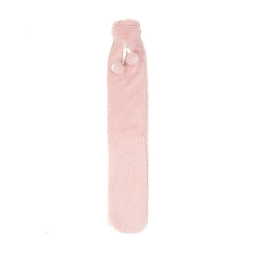 KAUKKO Long Soft Covered Hot Water Bottle 2 Liter Tube Neck & Shoulder Hot Water Bottle For Pain Relief Stomach Back Legs Neck，SW01-4