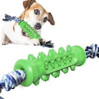 Dog chew toy with snack hiding place, interactive chew toy, puppy dental care for dogs, non-toxic, 2 pack
