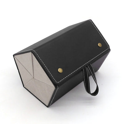 KAUKKO Sunglasses Organizer 5 Slots Travel Glasses Case Multiple Pairs Eyeglasses Storage Box Hanging Eyewear Holder Black