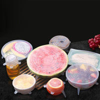 Silicone Stretch Lids, 12 Pack of Silicone Food Covers