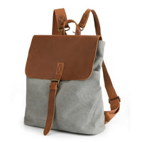 KAUKKO Women's Bag in Vintage Casual Canvas and Leather Canvas