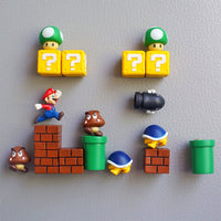 Refrigerator Magnets 14 Pcs Mario Fridge Magnets Set, for Office /Calendar /Whiteboard /Kitchen Kit