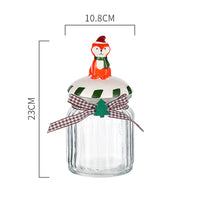 KAUKKO Glass Animal Cookie Jars 8.9 in Elegant Storage Jar with Lid, Decorative Wedding Candy Organizer Canisters Home Decor Centerpieces Fox
