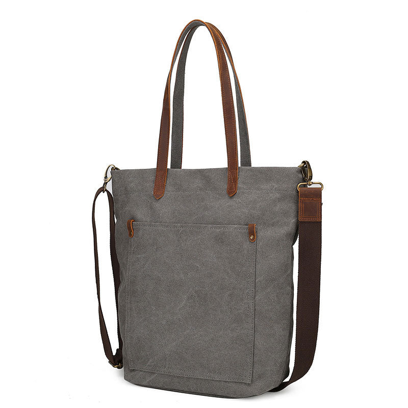 Kaukko Women's Bag in Vintage Casual Canvas and Leather Canvas