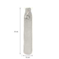 KAUKKO Long Soft Covered Hot Water Bottle 2 Liter Tube Neck & Shoulder Hot Water Bottle For Pain Relief Stomach Back Legs Neck，SW01-5
