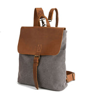 KAUKKO Women's Bag in Vintage Casual Canvas and Leather Canvas