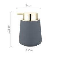 KAUKKO Soap dispenser sub-bottling hand sanitizer bottle lotion bottle press bottle bathroom kit wash set(04 grey)