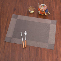 Non-Slip PVC Placemats Environmentally Friendly Washable Placemat（random 4Pcs）