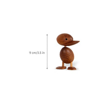 KAUKKO Duck Wooden Puppet Creative Gift Duck baby Cute Home Decorations for Bedroom Living room