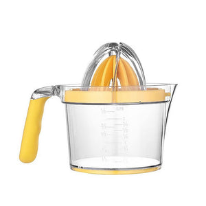 Lemon Orange Juicer Manual Hand Squeezer, Fruit Juicer Lime Press with Built-in Measuring Cup and Grater and Egg separator