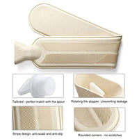 KAUKKO Long Soft Covered Hot Water Bottle 2 Liter Tube Neck & Shoulder Hot Water Bottle For Pain Relief Stomach Back Legs Neck，SW01-1