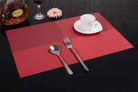 Non-Slip PVC Placemats Environmentally Friendly Washable Placemat（random 4Pcs）