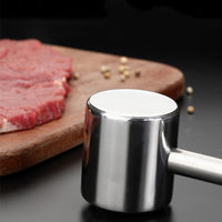 Meat Tenderizer Hammer Mallet, Professional-Grade 304 Stainless Steel Kitchen Meat Masher, Dishwasher-Safe Meat Pounder Flattener