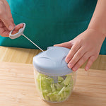 Manual Garlic Chopper, Kitchen Chopper Masher Hand Food Processor Mini Garlic Press