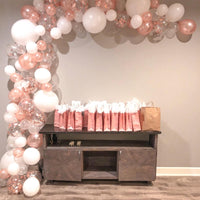 KAUKKO 102 pcs Rose gold Decorations Balloons Kit 5 in +10 in+12 in +18 in Birthday Balloons Decorations Wedding Balloons Wedding Room Layout Balloons