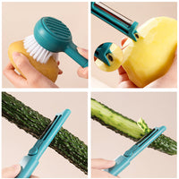 Cleaning Brush with Peeling- 2 in 1 for Fruit Vegetables