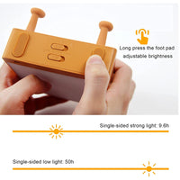 KAUKKO Toast Bread Night Light ,Soft LED Toast Lamp with Rechargeable and Timer,Portable Bedroom Bedside Bed,Table Lamps Graduation Gifts，CN01-2