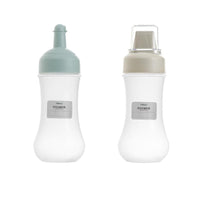 Squeeze Bottle Reusable Condiment Containers 8oz Leak Proof Refillable, Pack of 2