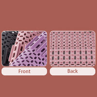 KAUKKO Silicone Dish Drying Mat,32 cm * 43 cm, for Kitchen Counter, Heat Resistant Hot Pot Holder, Non-Slip Silicone Sink Mat Pink