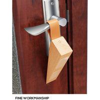 KAUKKO 1  pcs Wooden Door Stopper, Beech Wood Non-Slip Door Wedges, Sturdy and Durable Door Stop Wedge, Door Stopper Fit for Door Bottom Seam