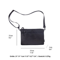 KAUKKO Ultra Slim Shoulder bag Messenger Bag, Pouch Bag, Durable Water-Resistant